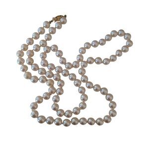 vintage 1990s 14" strand faux pearl necklace